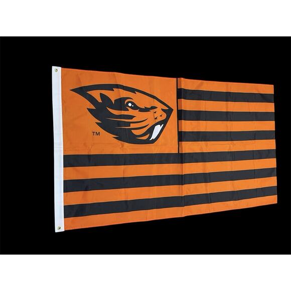 Oregon State University Beavers Stars and Stripes Nation USA Flag-Football Sport - Picture 1 of 3